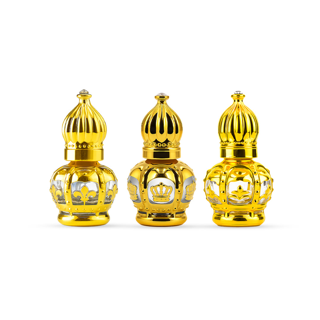 ELEGANT ROSE GOLD FANCY ATTAR BOTTLE 6 ML FA104 (PACK OF 12 PCS)