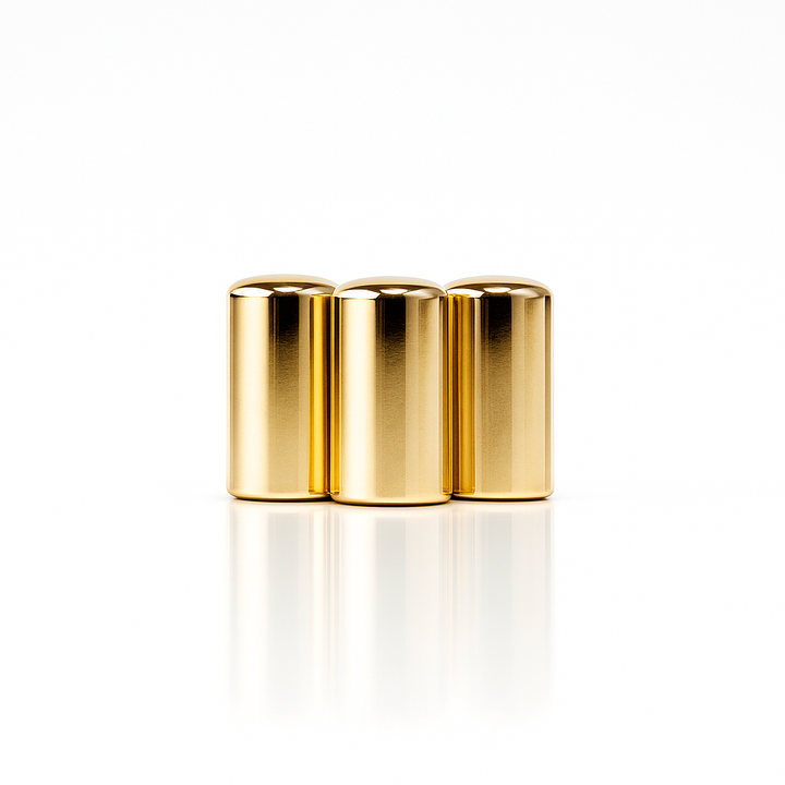 CYLINDER CAP GOLD (PACK OF 12 PCS)